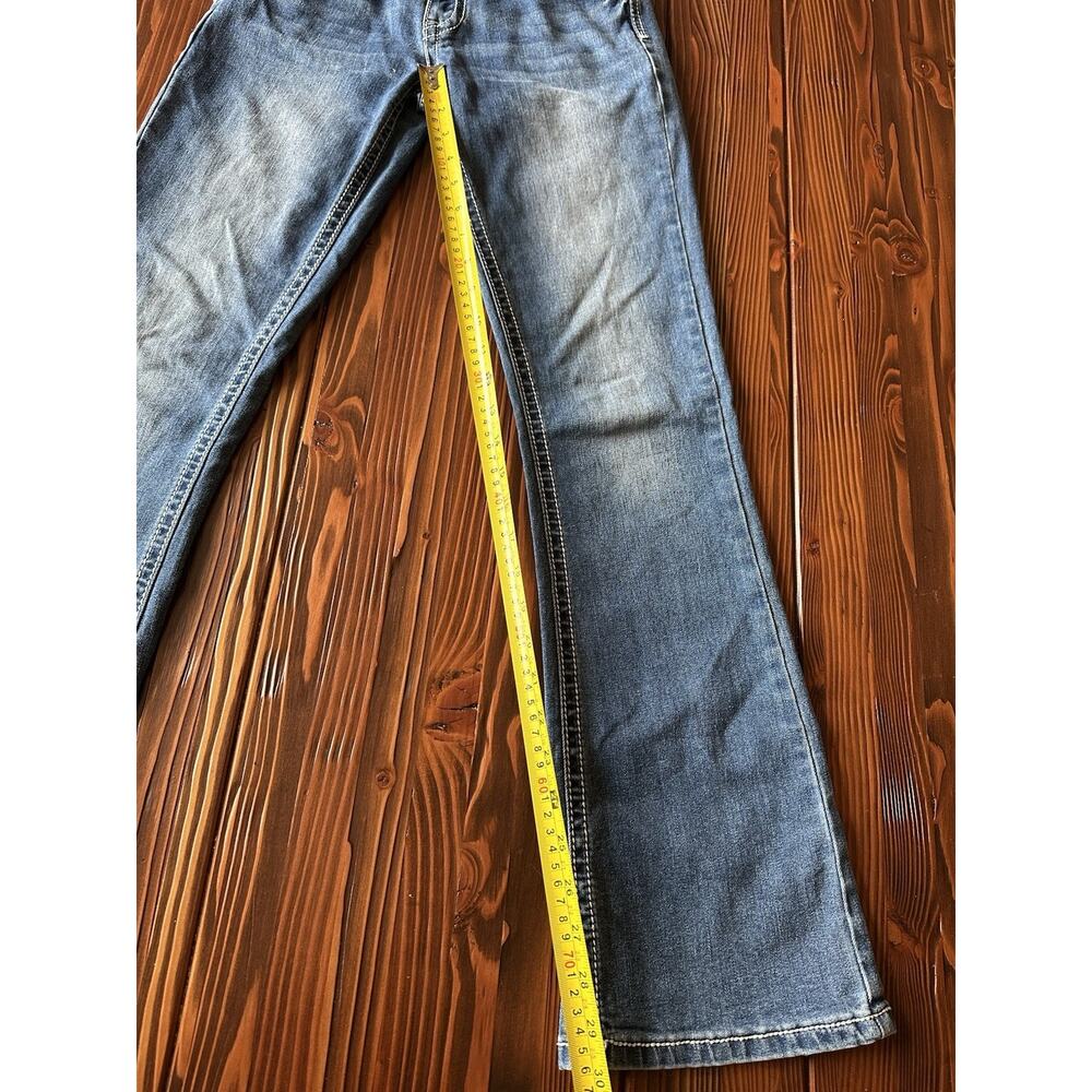 Rodeo Girl By Lis Girls Jeans Size 14 Boot Cut Style Western Flair - Picture 4 of 10